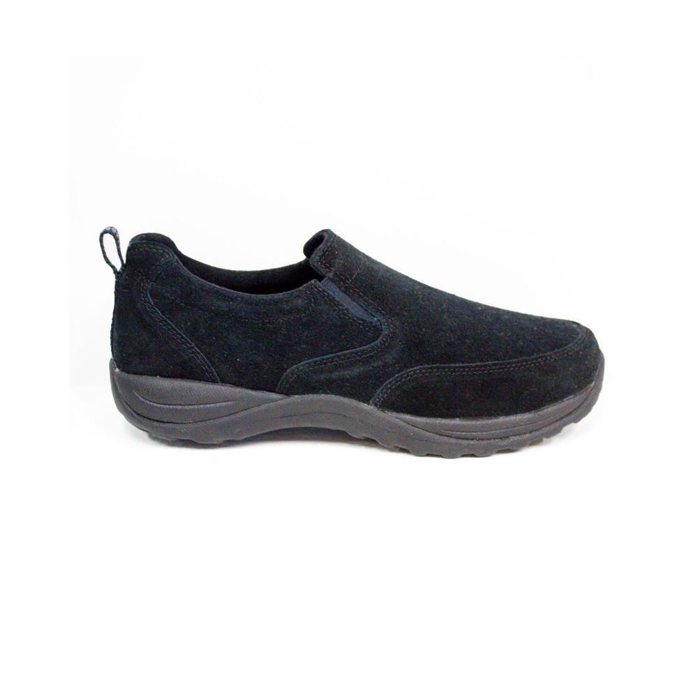 LL Bean Comfort Loafers Black Suede Leather Slip-On‎ MEN'S SHOES Sz 9.5 M